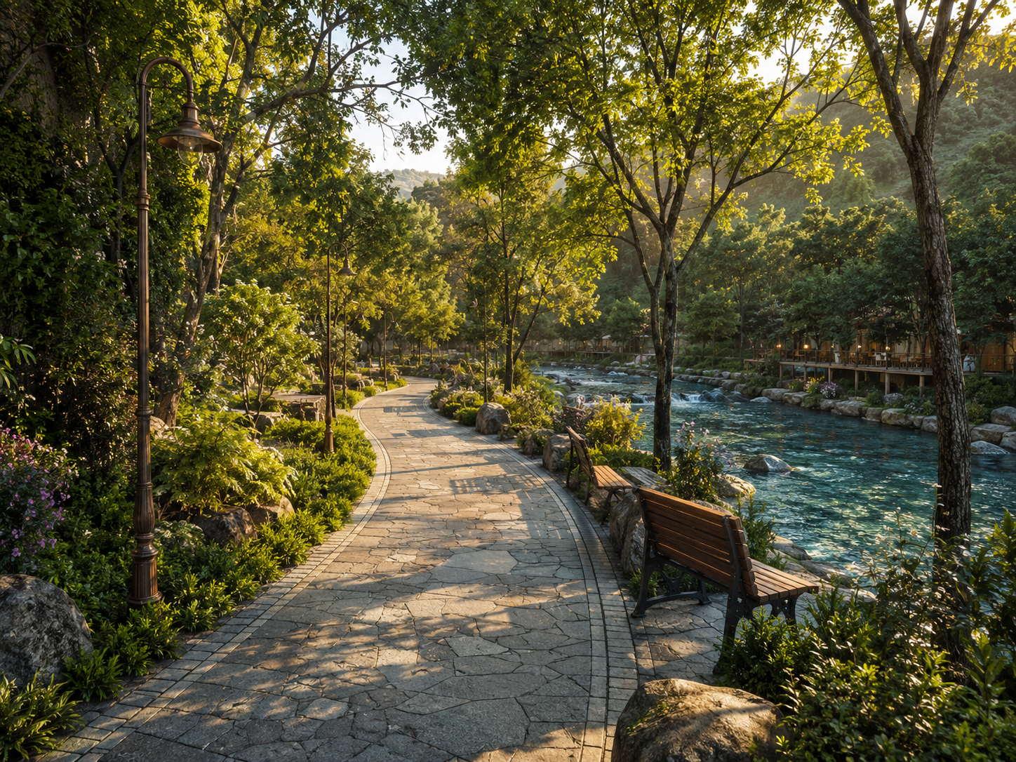Đường dạo ven suối Eco Valley