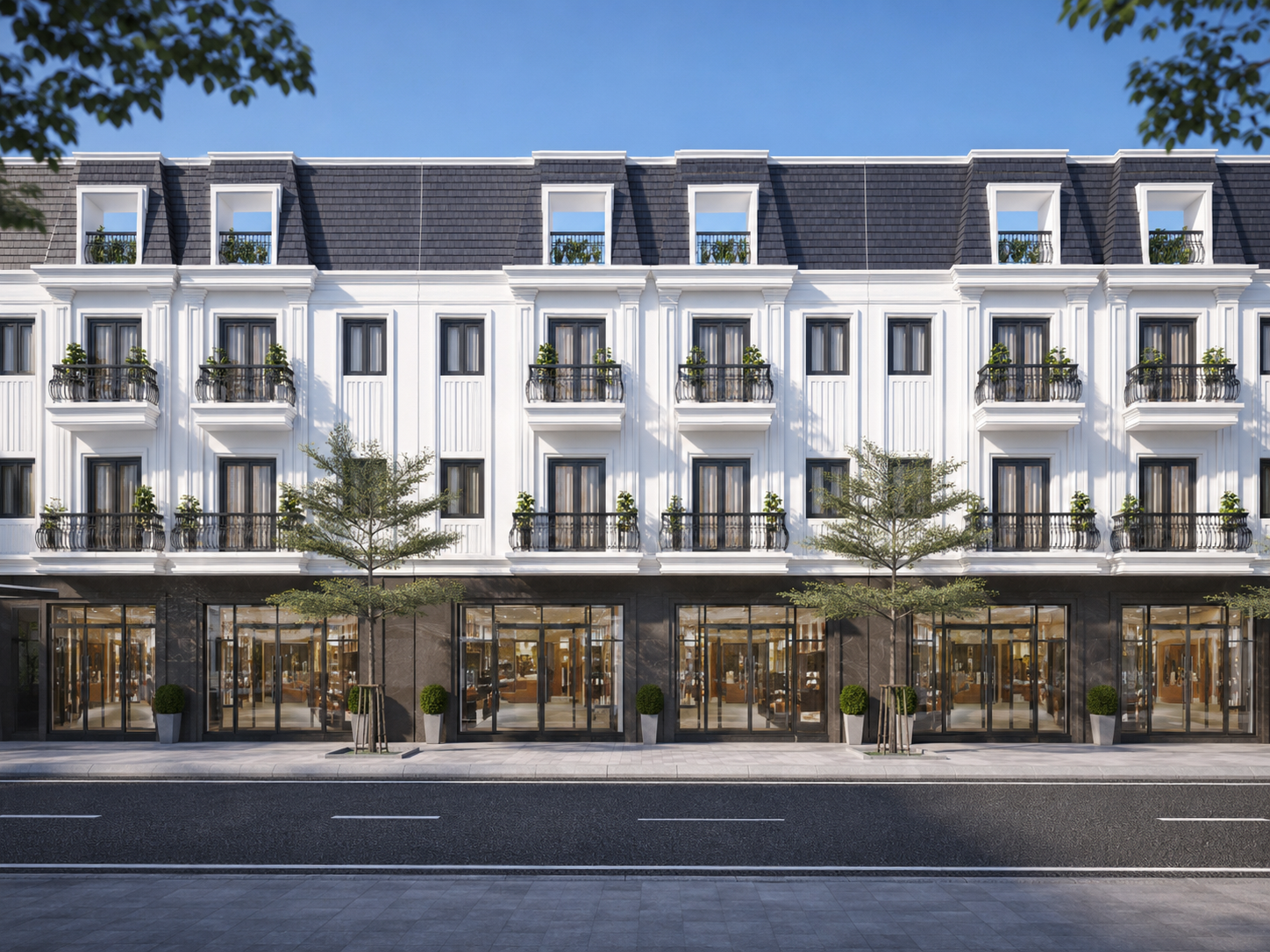 Nhà phố thương mại Eco Valley – Phối cảnh phân khu thương mại