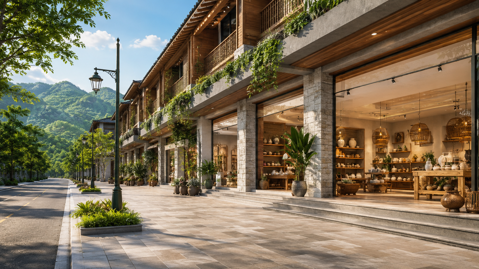 Thiết kế cho tenant – mặt tiền thương mại chuẩn vận hành