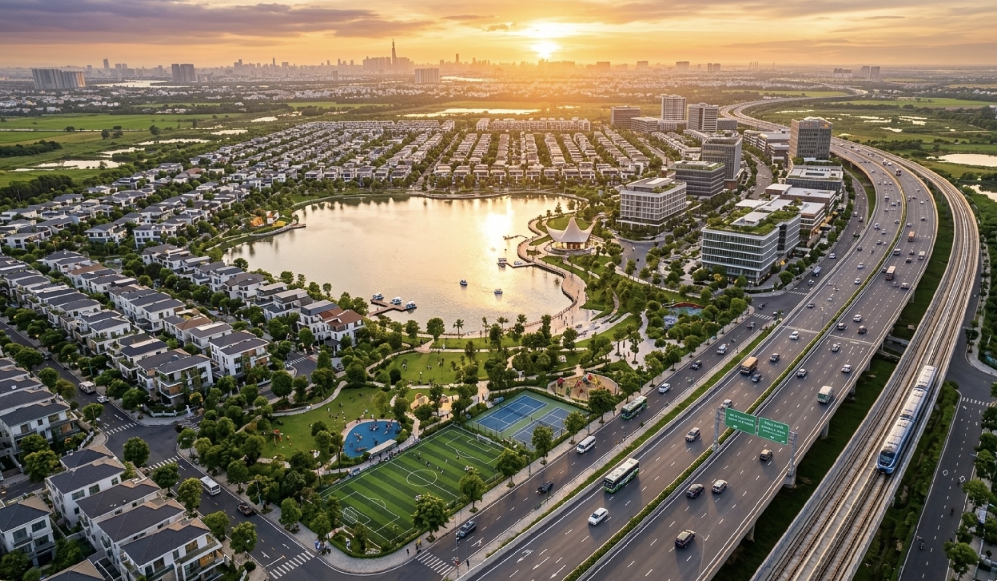 Phối cảnh tổng thể khu đô thị Eco Valley – Hồ Tuổi Trẻ TP Sơn La