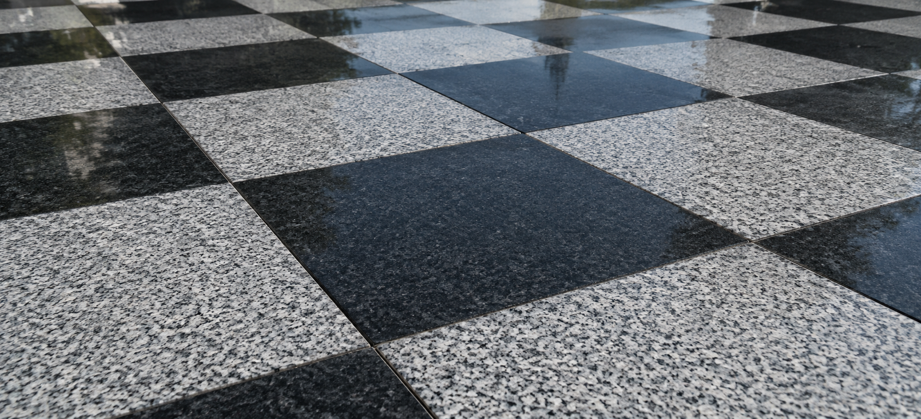 Mix Đá Granite Xám & Đen